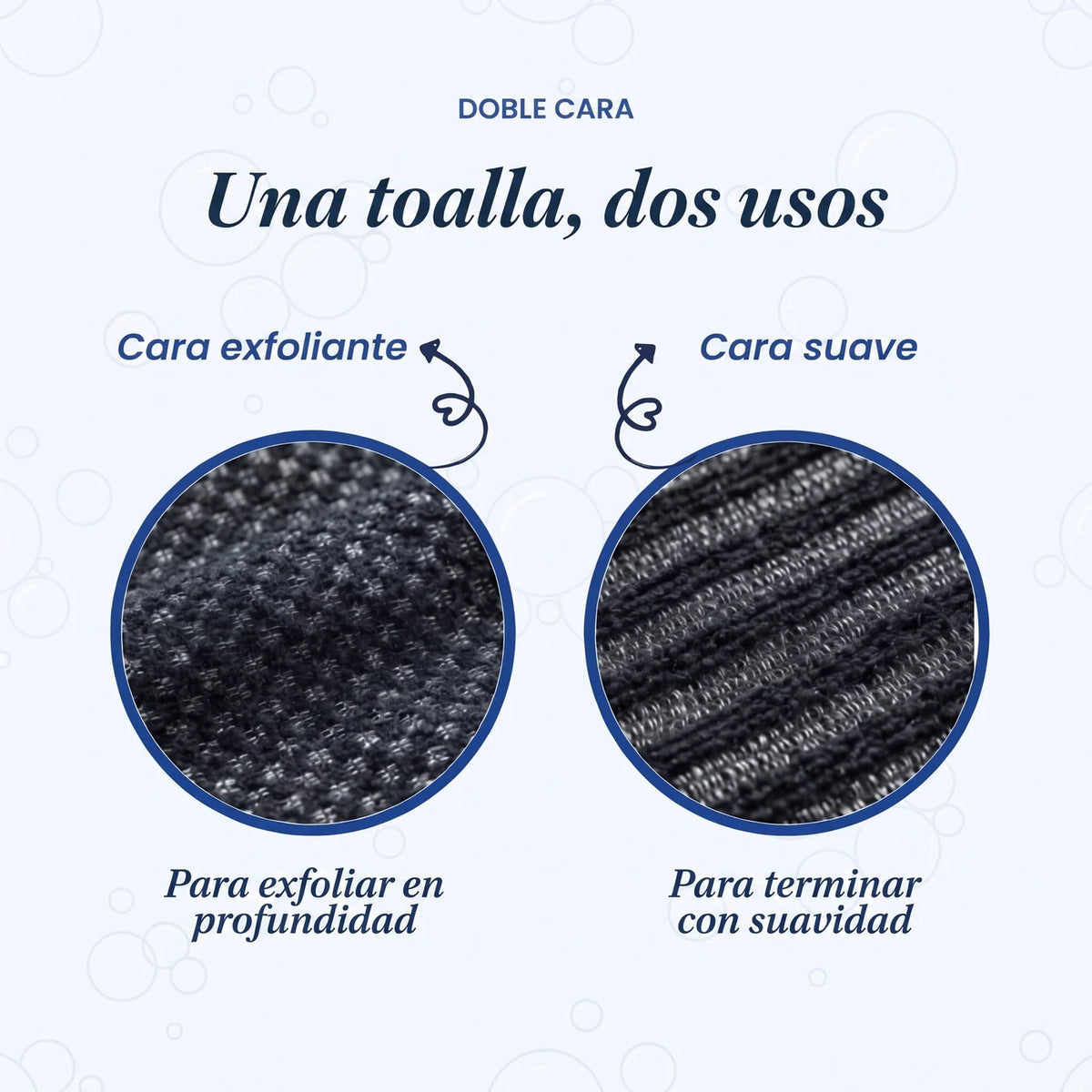 Toalla de ducha exfoliante Alliora