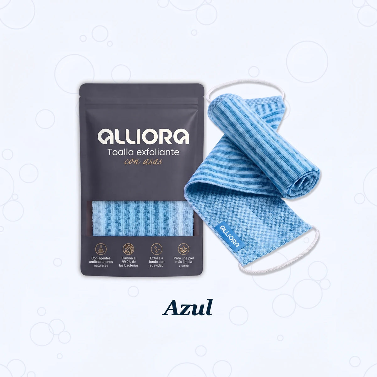 Toalla de ducha exfoliante Alliora