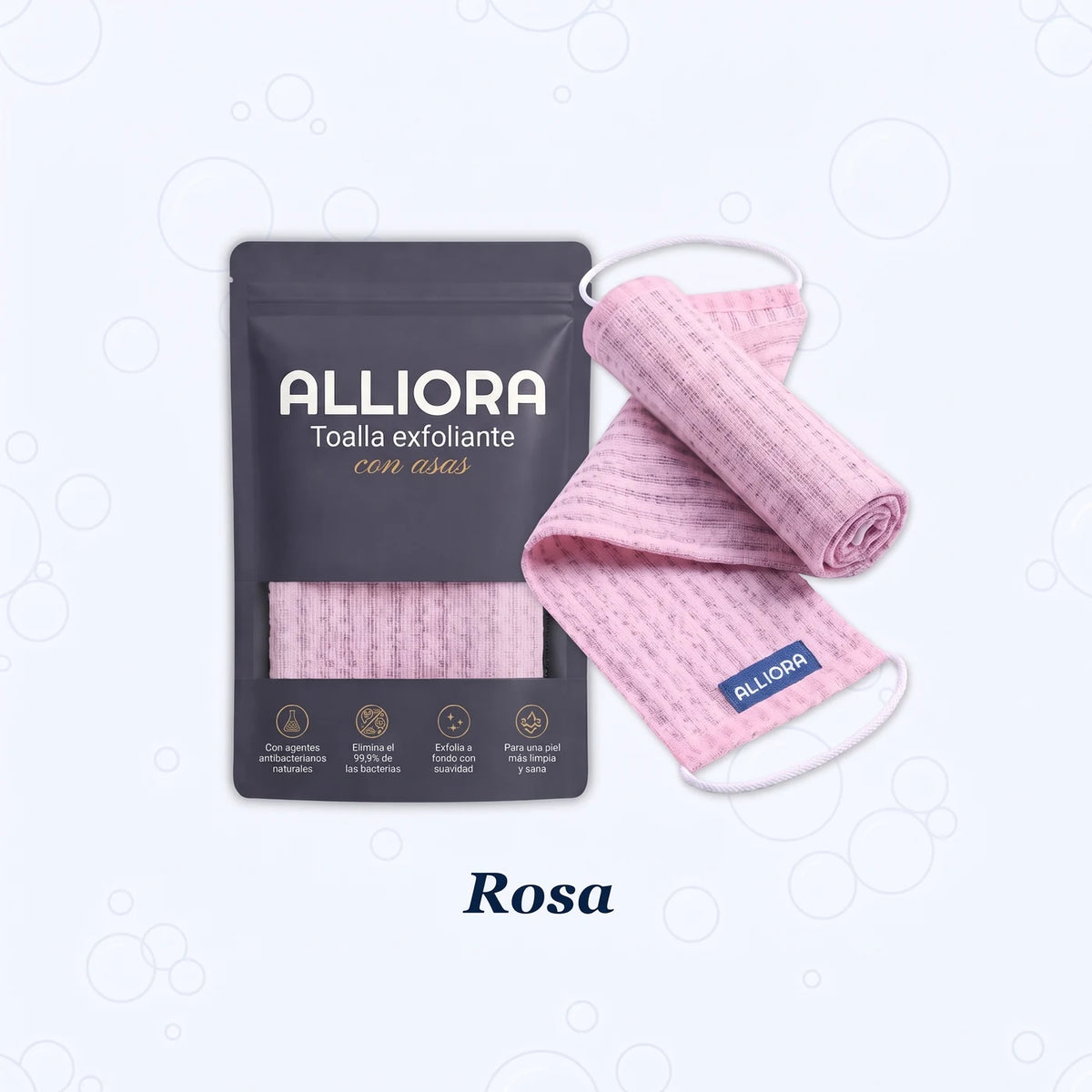 Toalla de ducha exfoliante Alliora
