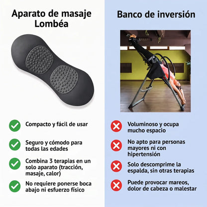 Masajeador lumbar Lombéa™ 3 en 1