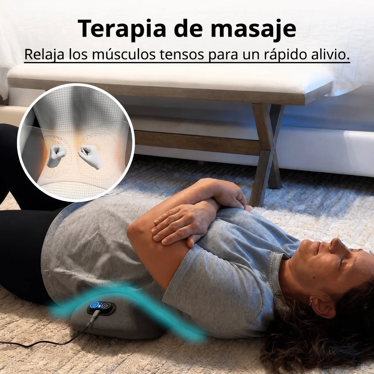 Masajeador lumbar Lombéa™ 3 en 1