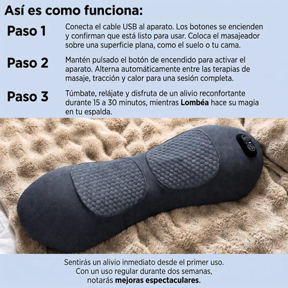 Masajeador lumbar Lombéa™ 3 en 1