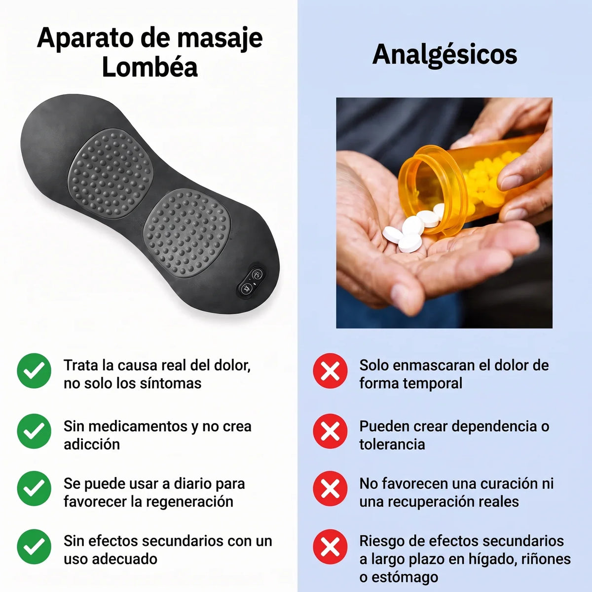 Masajeador lumbar Lombéa™ 3 en 1