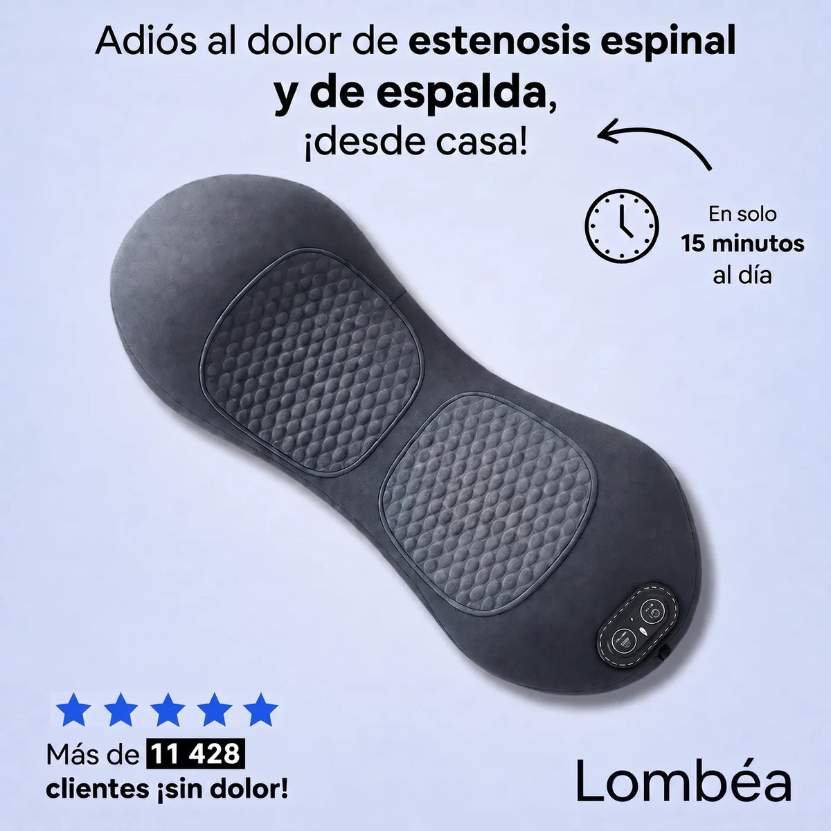 Masajeador lumbar Lombéa™ 3 en 1