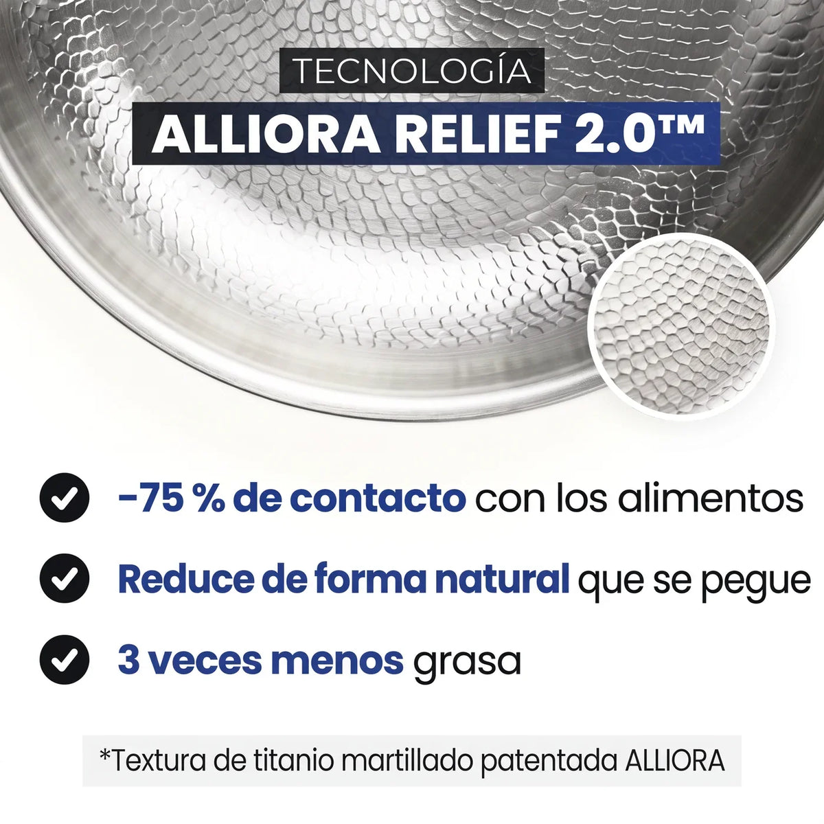 Sartén 100 % titanio puro para una cocina sin tóxicos