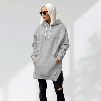 Vestido sudadera oversize Gris