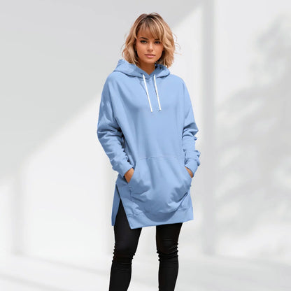Vestido sudadera oversize Azul cielo