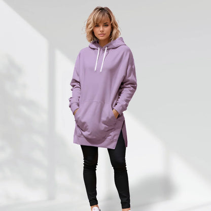 Vestido sudadera oversize Lila