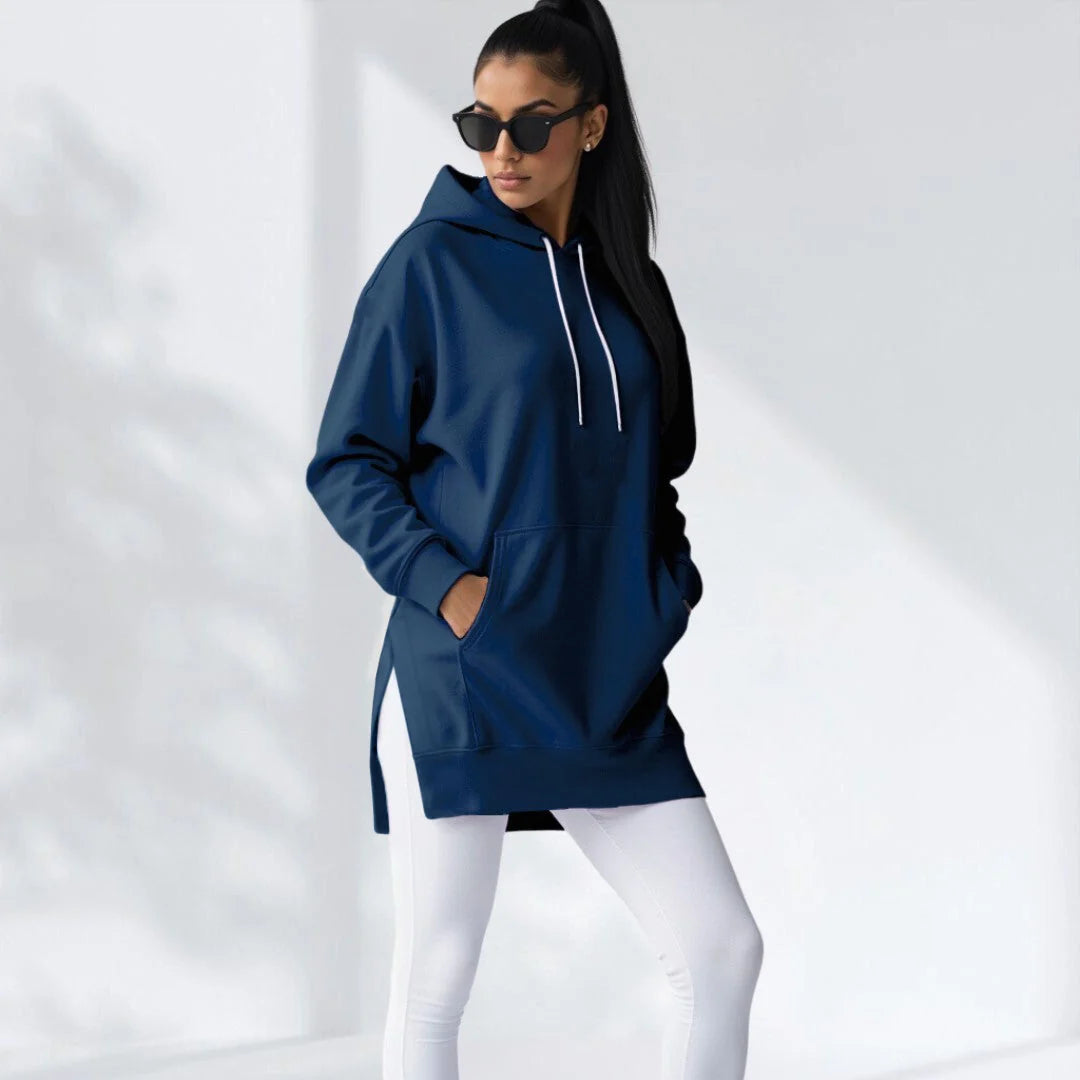 Vestido sudadera oversize Azul marino