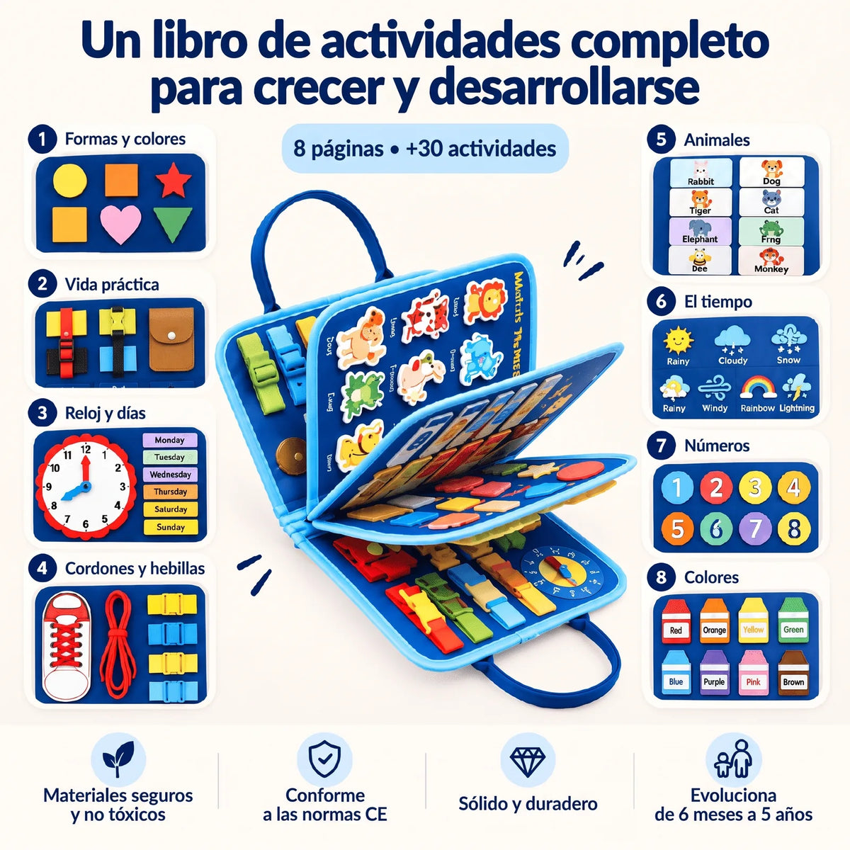 Un libro de actividades completo para crecer y desarrollarse
