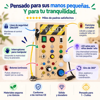 Pensado para sus manos pequeñas y para tu tranquilidad