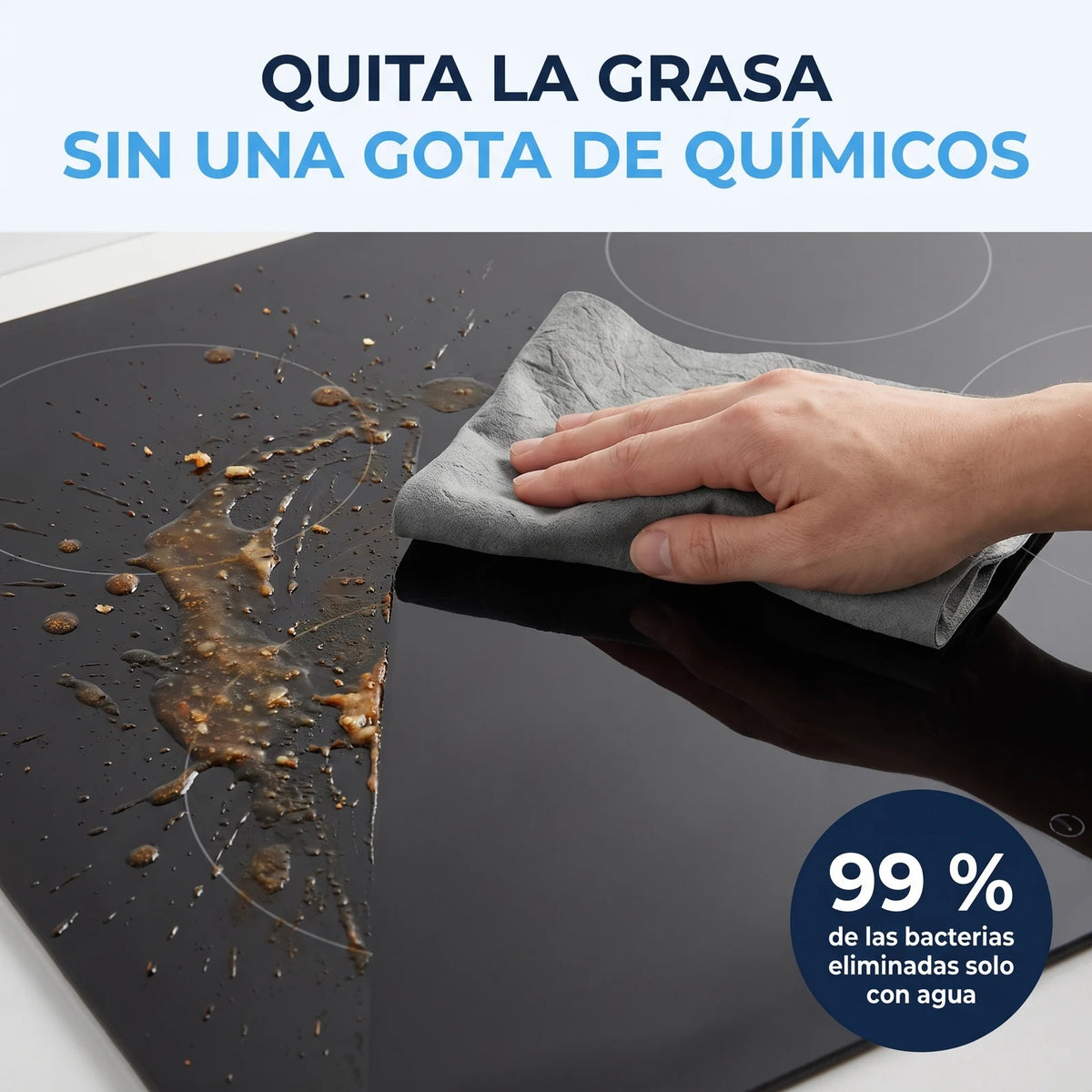 Quita la grasa sin una gota de químicos