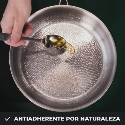 Sartén 100 % titanio puro para una cocina sin tóxicos