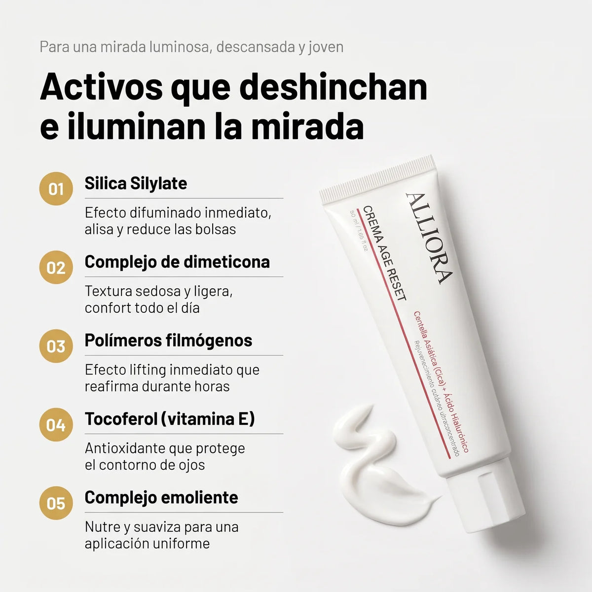 Activos que deshinchan e iluminan la mirada