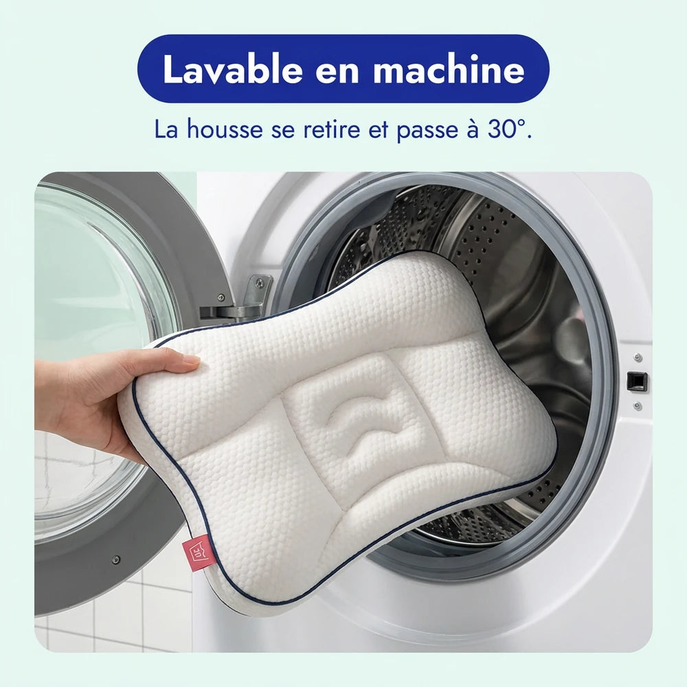Housse d'oreiller enfant lavable en machine à 30 degrés